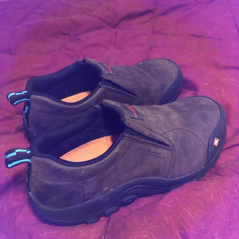 Merrell slip-ons.